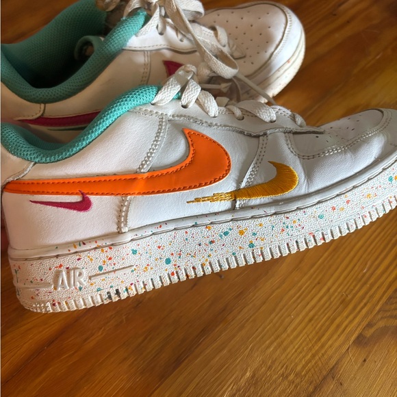 Nike Other - Nike Air Force One Leap High White and Orange Sneakers